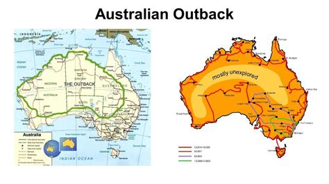 Outback Australia map - Australian outback map (Australia and New Zealand - Oceania)