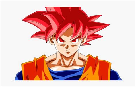 Super Saiyan God Goku In Dragon Ball Super Facts - Super Saiyan God Goku Rose PNG Image ...