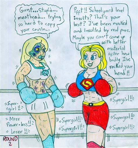 Boxing Supergirl vs Miss Power by Jose-Ramiro on DeviantArt