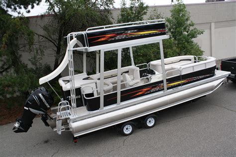 Special---New Triple Tube 24 Ft Pontoon Boat With Slide- Hpp Tubes 2014 for sale for $27,999 ...