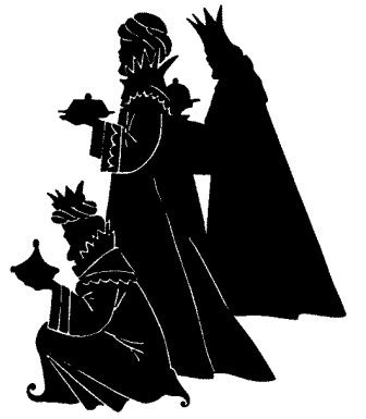 Christmas Carolers Silhouette at GetDrawings | Free download