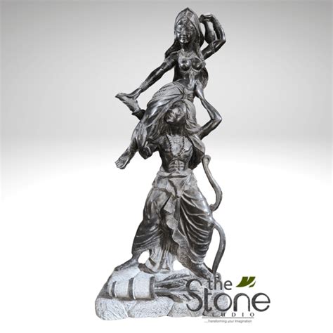 Buy Great Arjuna Statue 36" with Chitrangada - The Stone Studio