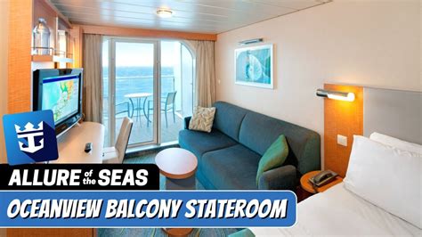 Allure of the Seas | Ocean View Stateroom with Balcony Tour & Review 4K | Royal Caribbean Cruise ...