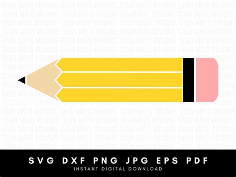 Pencil Svg / Pencil Clipart Svg / School Supplies Svg / Back - Etsy