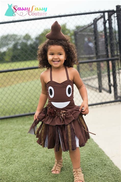 Poop Emoji Costume Emoji Costume Emoji Birthday Dress Girls | Etsy