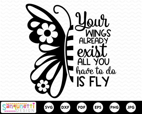 Butterfly Quote Svg Wings Svg Fly Svg Buterfly Clipart - Etsy Canada