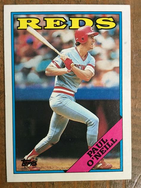 1988 TOPPS #204 - PAUL ONEILL - CINCINNATI REDS - ROOKIE CARD (NM) NICE CARD | Cincinnati reds ...