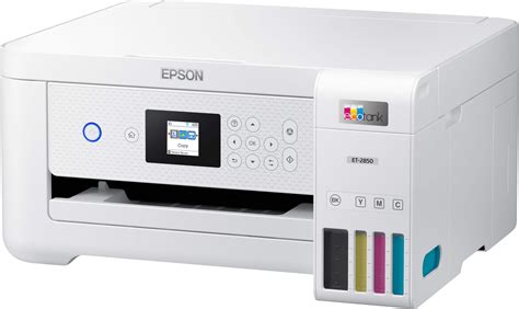 Customer Reviews: Epson EcoTank ET-2850 All-in-One Inkjet Cartridge-Free Supertank Printer White ...