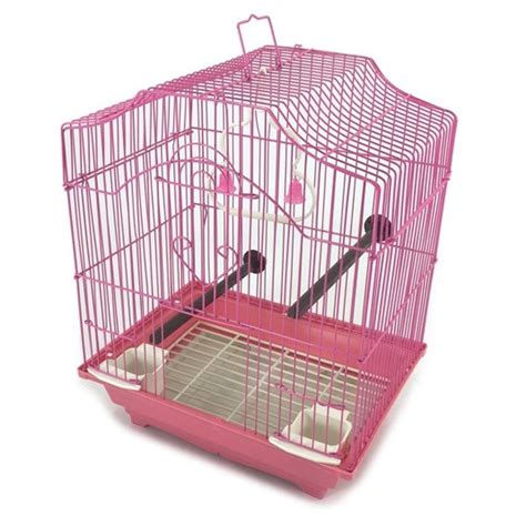 14" Small Parakeet Wire Bird Cage as Bird Travel Cage or Hanging Bird ...