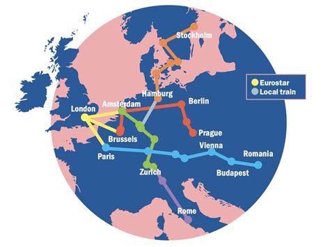 Sleeper Trains In Europe Route Map