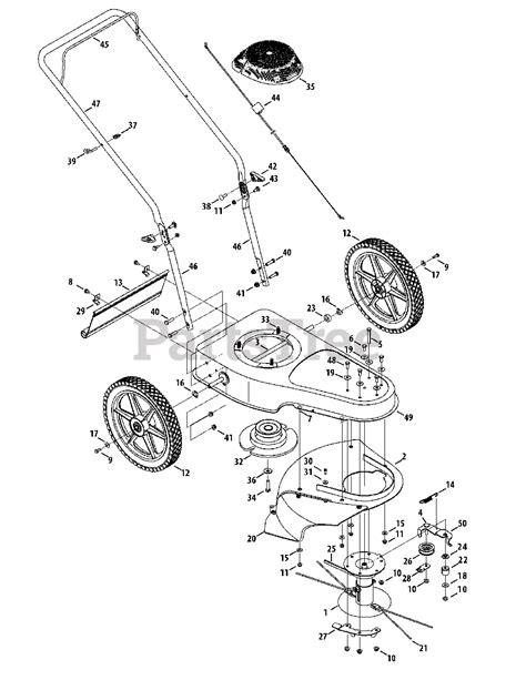 Cub Cadet ST 100 (25A-262J710) - Cub Cadet Wheeled String Trimmer (2015 ...