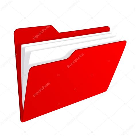 Red folder icon — Stock Photo © cnapsys #9851638