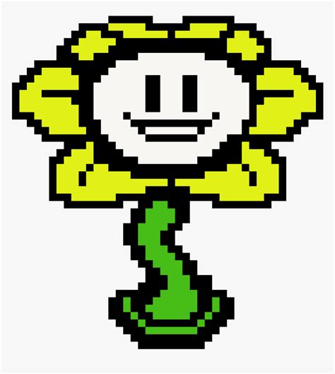 Flowey Undertale Pixel Art, HD Png Download - kindpng