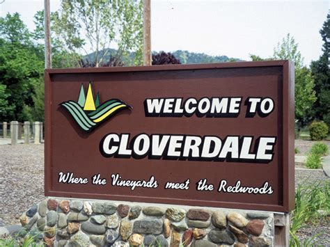 Geographically Yours Welcome: Cloverdale, California