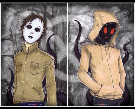 Hoodie Masky Proxies Creepypasta Poster Print Set of 2 Por el - Etsy México