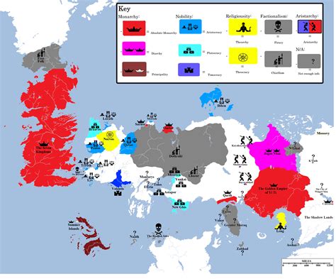 Map of System of Governments in the Game of Thrones World [3600x2988] : MapPorn