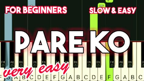 ERASERHEADS - PARE KO | SLOW & EASY PIANO TUTORIAL - YouTube