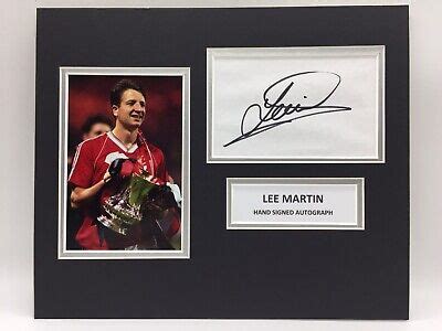 RARE Lee Martin Manchester United Signed Photo Display + COA AUTOGRAPH MAN UTD | eBay