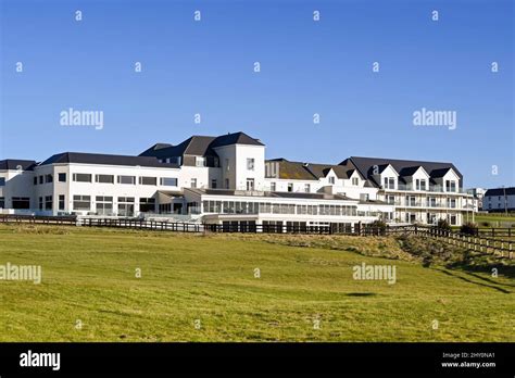 Gwbert on sea, Cardigan, Wales - March 2022: Front exterior view of the ...