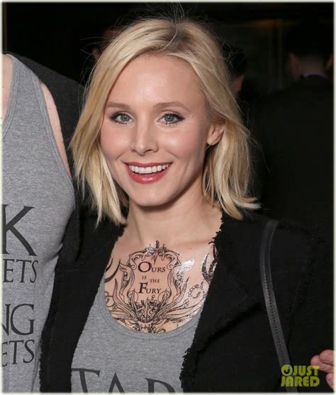 Kristen Bell with a Game of Thrones chest tattoo | MyConfinedSpace