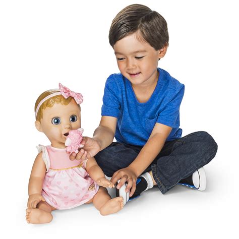 Responsive Baby Doll Blonde Hair with Realistic Expression Kids ...