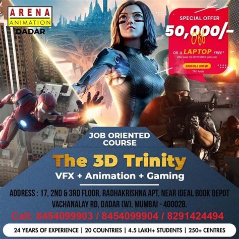 Arena Animation Dadar- 08043694428 in Mumbai, India