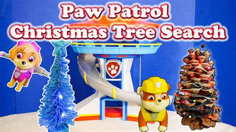 Paw Patrol Christmas Tree Search a Funny Toy Parody - YouTube