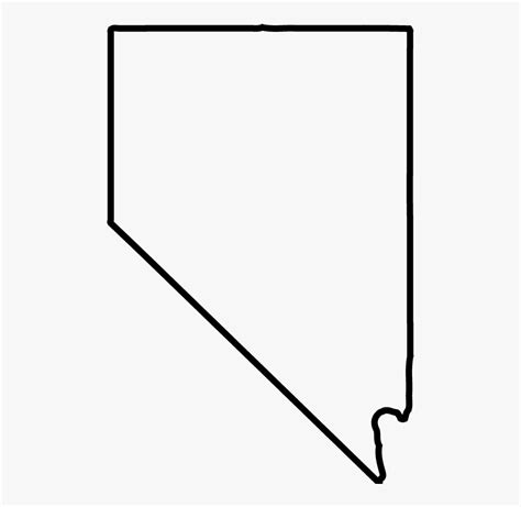 Clip Art Nevada Shape - Black And White Nevada Outline , Free ...