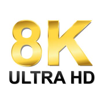 8k Ultra Alta Definición PNG ,dibujos Logotipo Ultra Hd De 8k, Icono ...