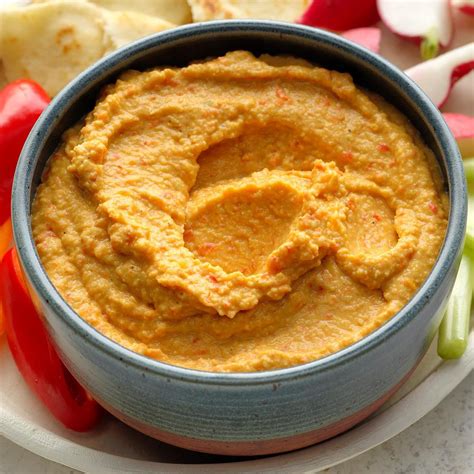 Roasted Red Pepper Hummus Recipe | Taste of Home