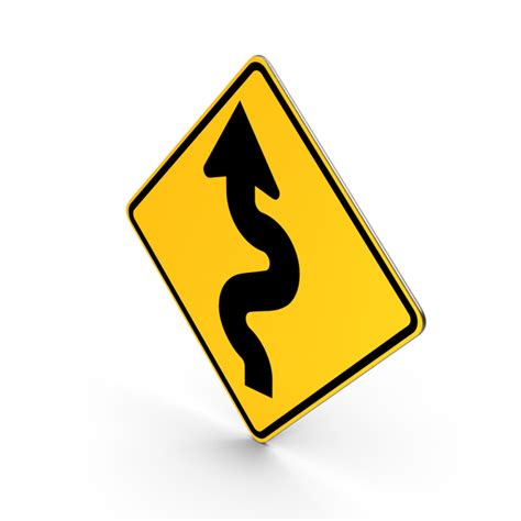 Winding Road Sign PNG Images & PSDs for Download | PixelSquid - S112749135