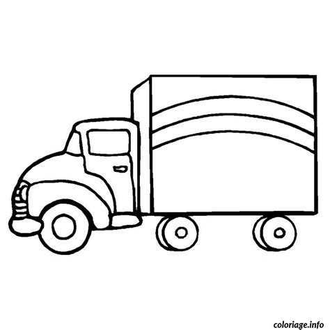 Coloriage camion transport - JeColorie.com