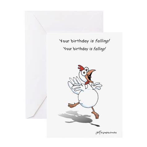 Birthday Chicken Greeting Card by graphic doodles - CafePress