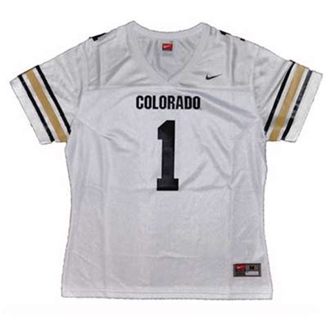 Nike Colorado Buffaloes Buffaloes Womens Replica Football Jersey - #1 White