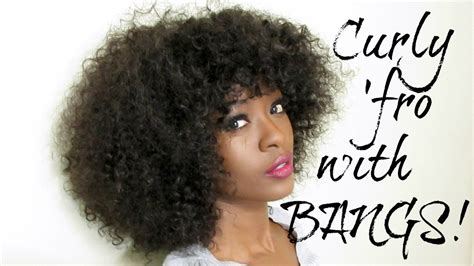 How To: Curly Afro With Bangs – Pure Estrogen