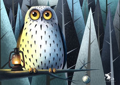 Night owl on Behance