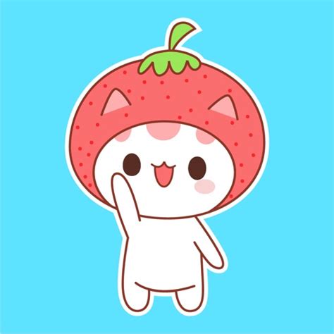 Strawberry Cat Animated by Cao Tran