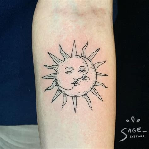 10+ Sun And Moon Tattoo Matching That Will Blow Your Mind!