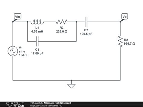 Alternate real RLC circuit - CircuitLab