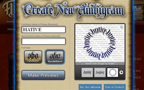 55 Cool Ambigram Generators and Designs - Hative