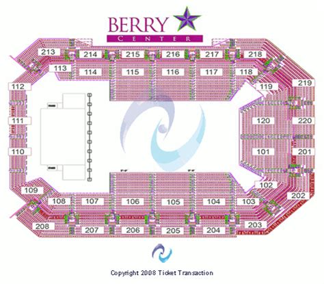 Berry Center Seating Chart