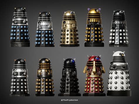 Supreme Dalek Lineup by ThePrydonian on DeviantArt