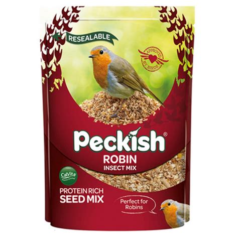 Peckish Robin Bird Food 1kg - Bird Seed Mixes - Polhill Garden Centre