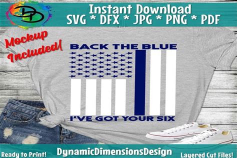 Back the Blue Flag Graphic by Dynamic Dimensions · Creative Fabrica