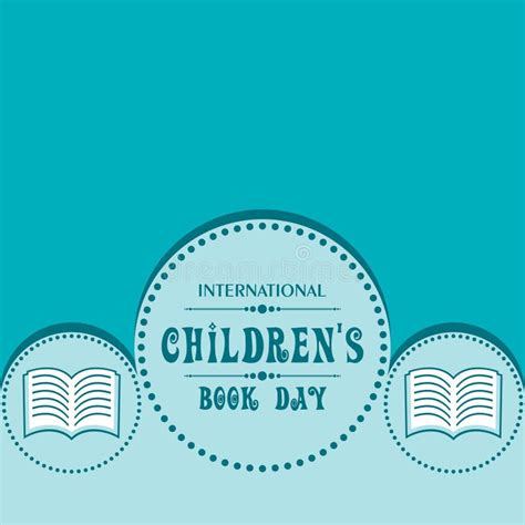 International Children`s Book Day Poster Stock Vector - Illustration of childrens, holiday ...