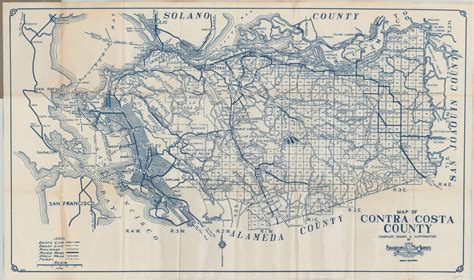 Map of Contra Costa County | Curtis Wright Maps