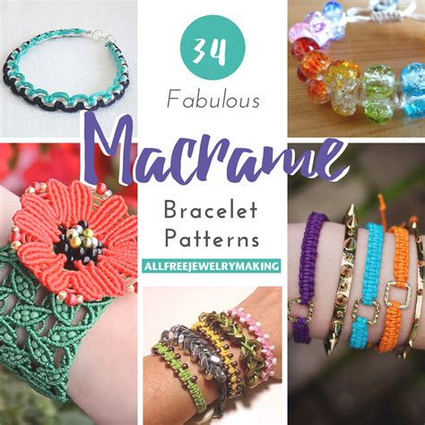 34 Fabulous Macrame Bracelet Patterns | AllFreeJewelryMaking.com