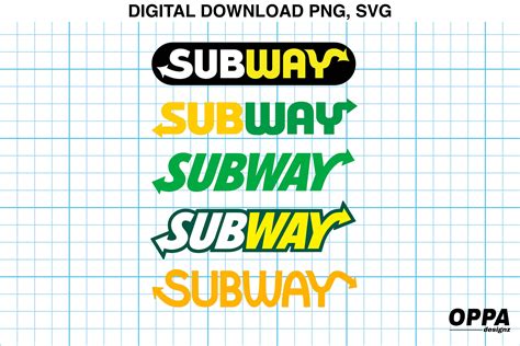 Subway Logo Icon I .SVG .PNG Files I Digital Product - Etsy