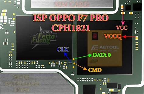 Oppo F7 and F7 Pro ISP PinOUT to Hard Reset / FRP Bypass / eMMC [CPH1819/CPH1821]