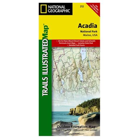 NATIONAL GEOGRAPHIC ACADIA National Park Map #212 $16.98 - PicClick